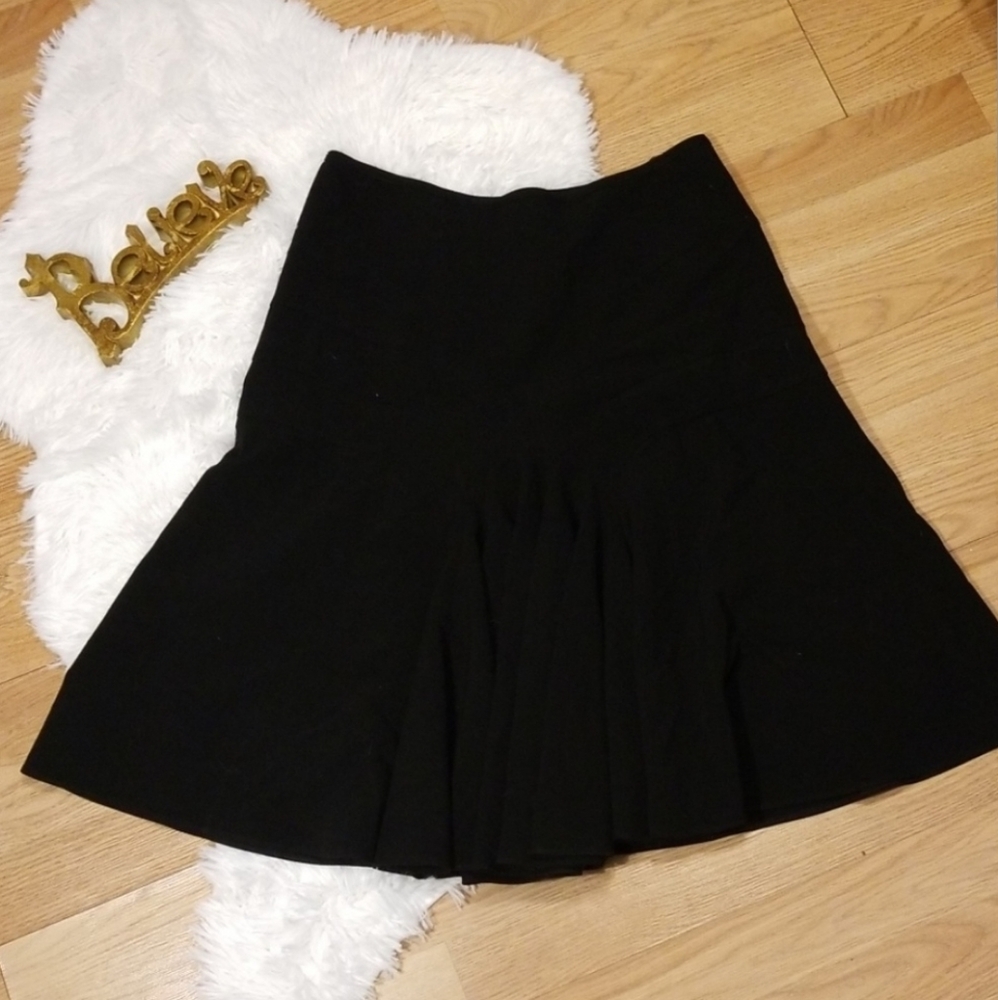 Anthropologie Elevenses Black Skirt Sz 4